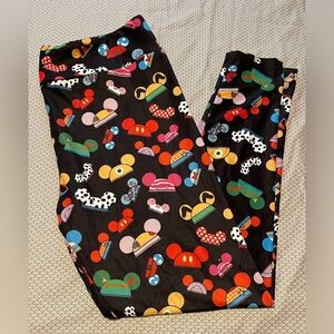 Womens DISNEY leggings size TC 16-22 ear hats Charlies Project NEW